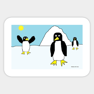 Penguin Madness Sticker